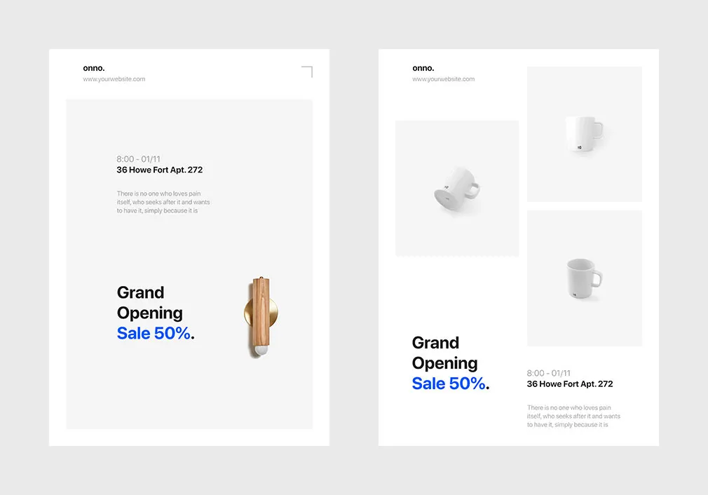 Minimalistic Poster Templates