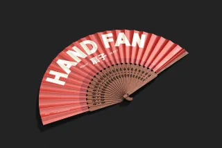 Merchandise Hand Fan Mockup