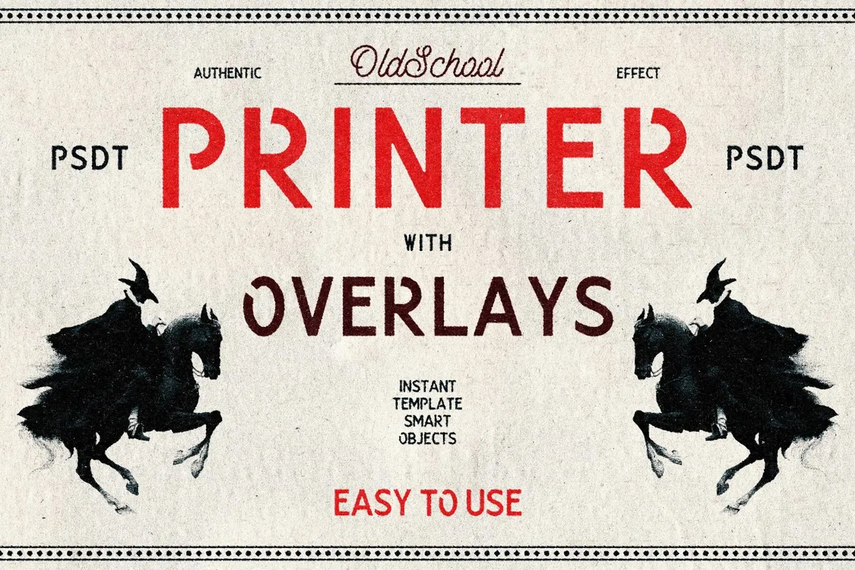 Oldschool Printer Template