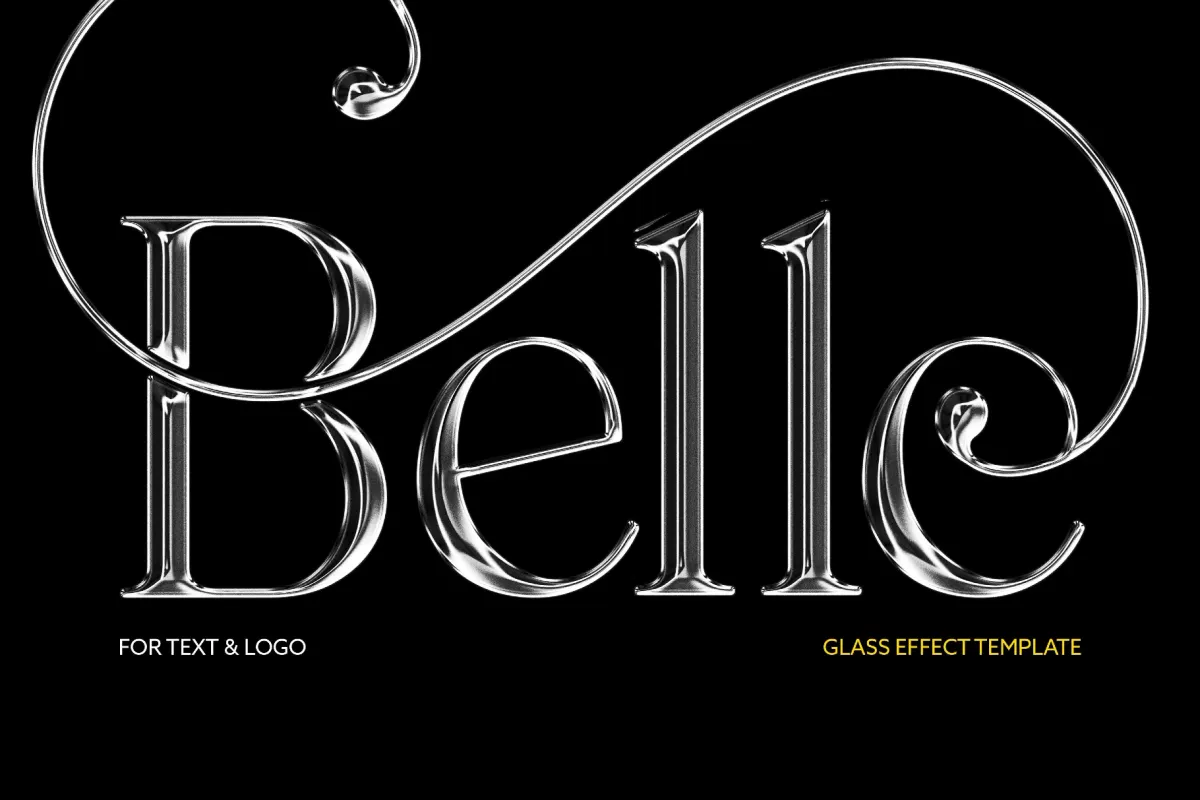 Glass Text Effect