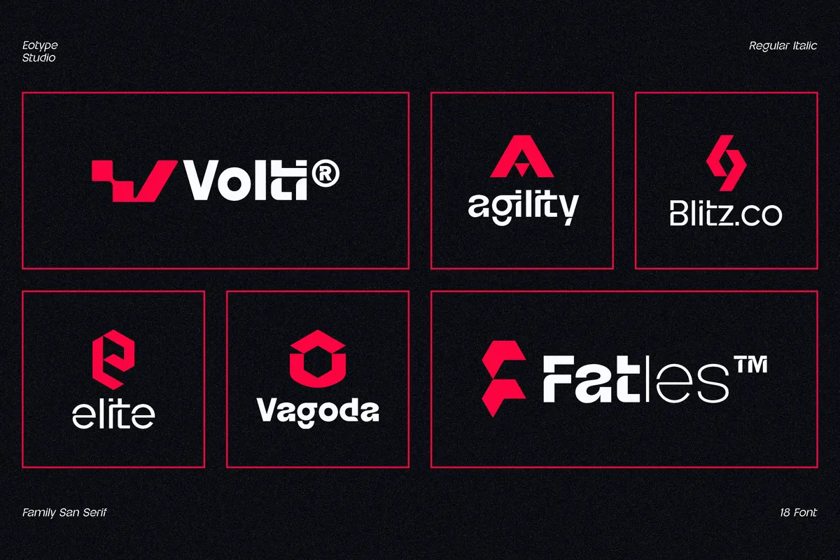 Jettic - Futuristic Sans Serif Font Family