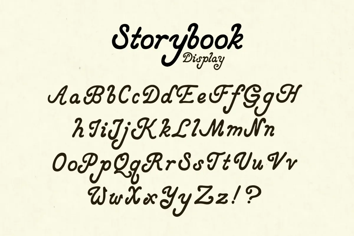 Storybook - Retro Hand-Drawn Italic Font