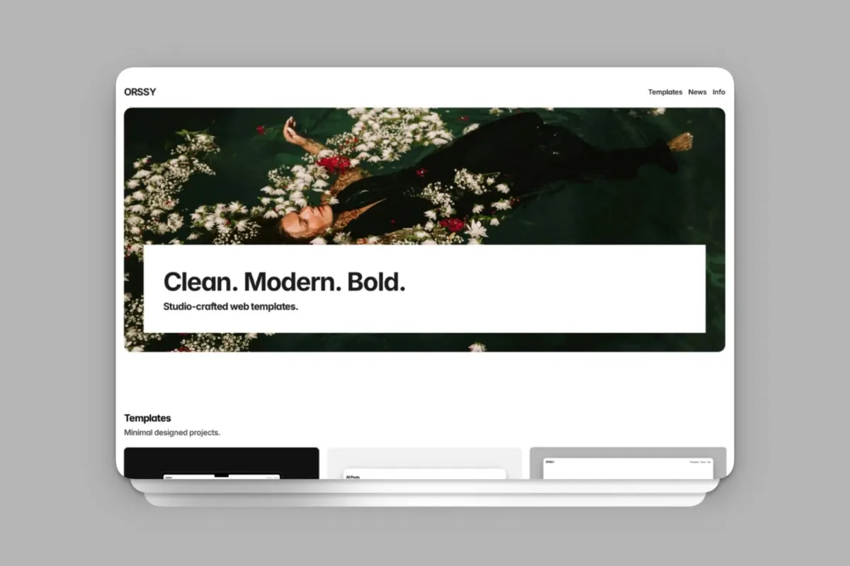 Orssy - Clean Portfolio Framer Template