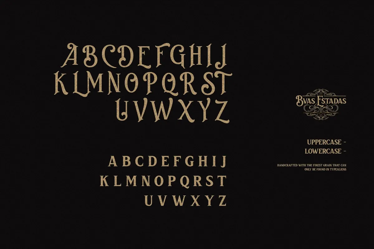 Bvas Estadas - Vintage Victorian Serif Font