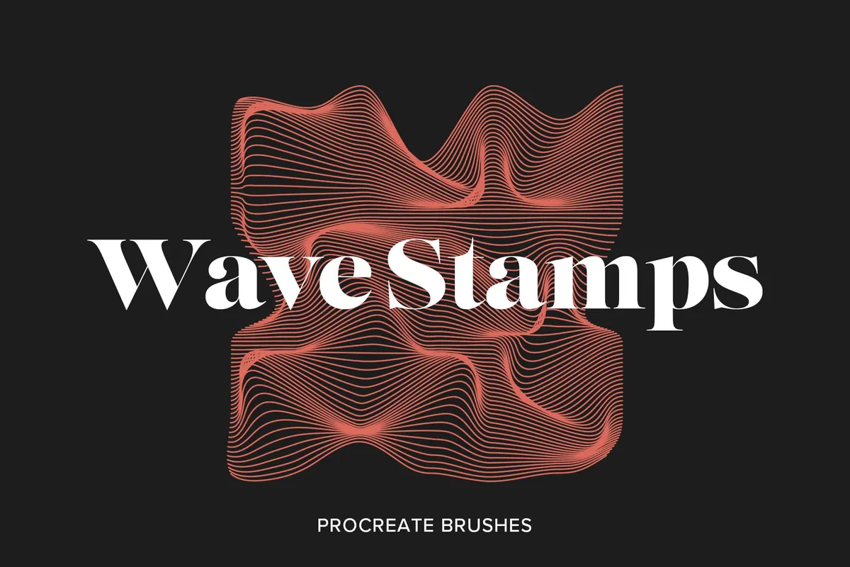 Wave Stamps Procreate Brushes
