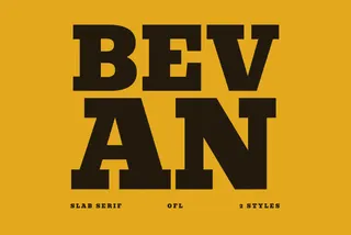 Bevan - Free Wild West Font