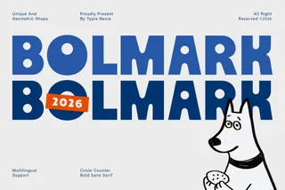 Bolmark - Bold Rounded Sans Serif Display Font