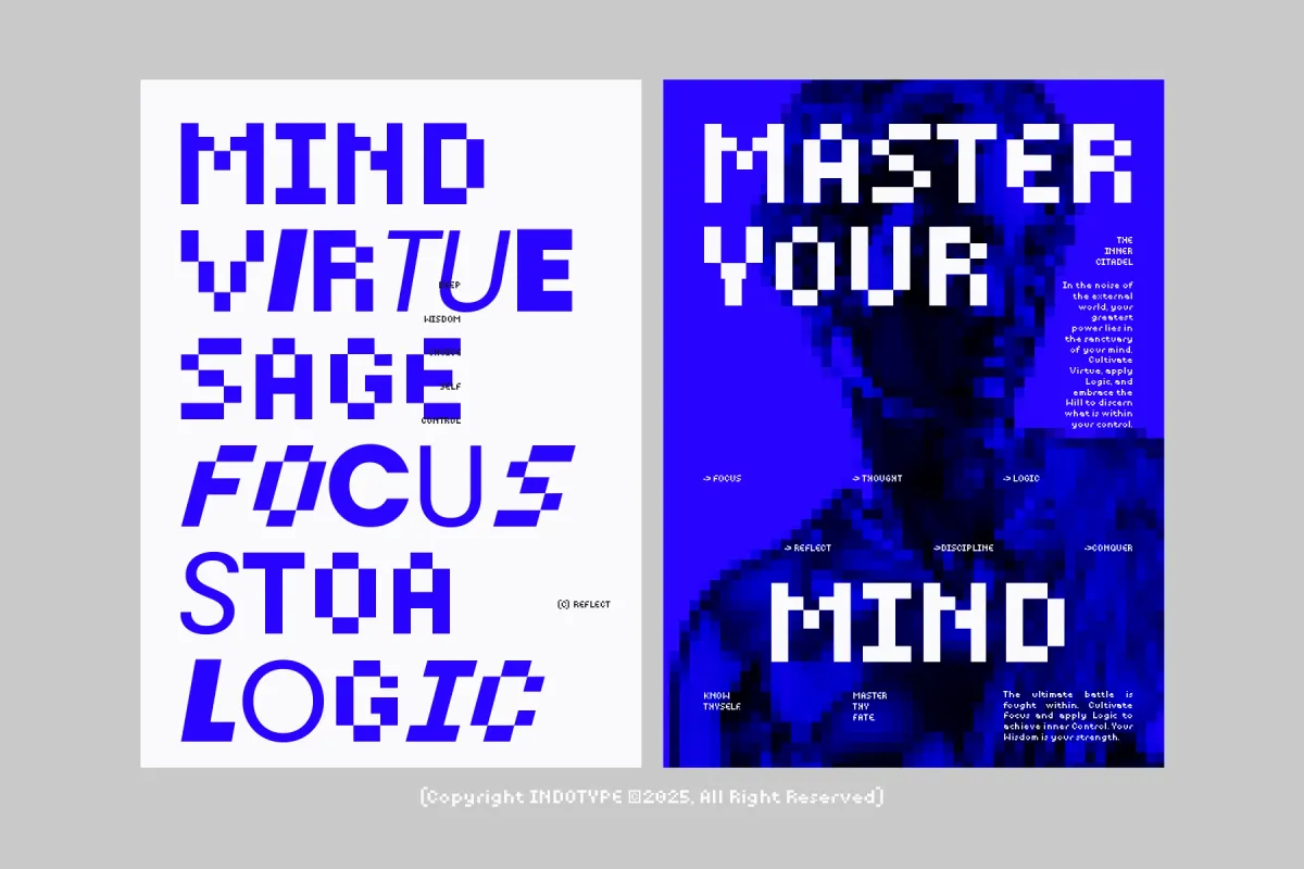 Gridbit - Digital Pixel Font