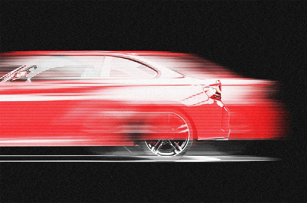 Stripe Motion Blur Photo Effect