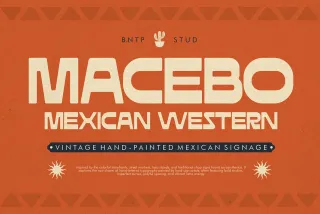Macebo - Chunky All-Caps Western Font