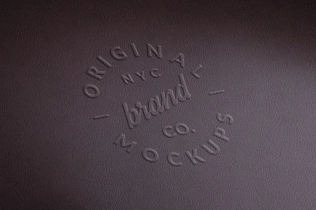Embossed Fabric Logo Mockups