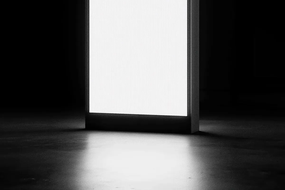 Vertical Digital Screen Mockup
