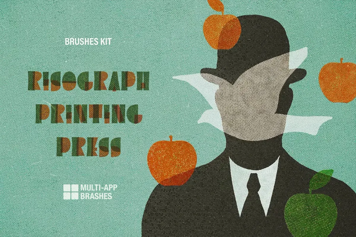 Multi-App Printing Press Brush Studio