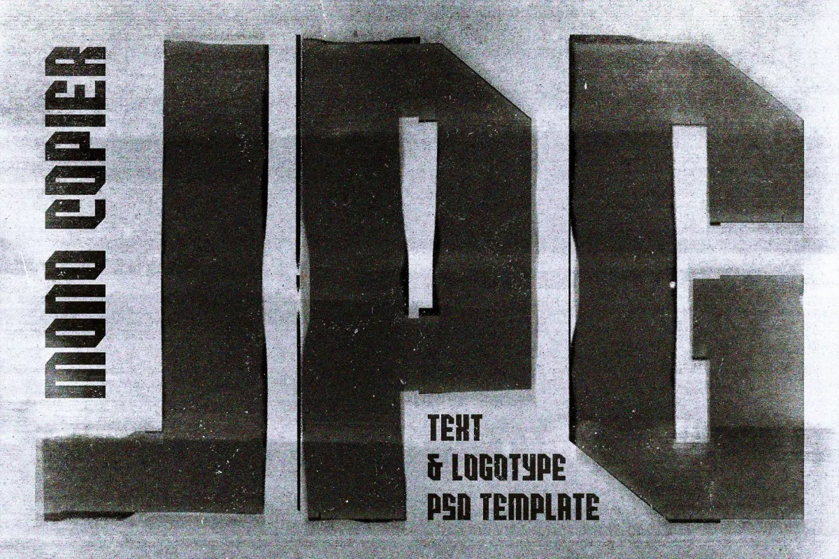 Mono Copier Text Effect