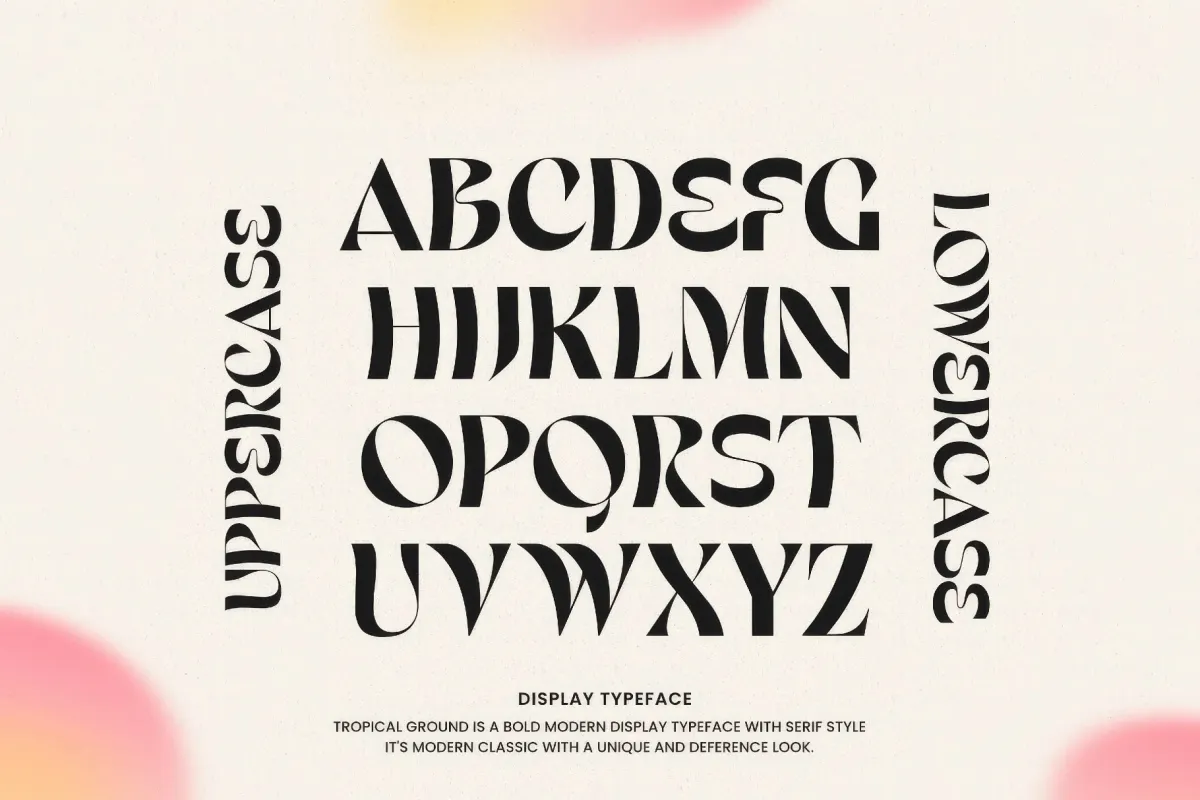 Tropic Ground - Bold Retro Serif Display Font