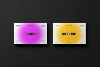 85x55 Business Cards Mockup