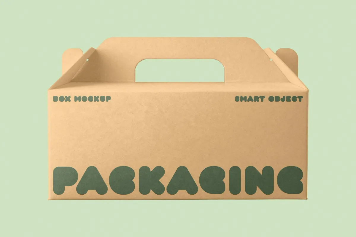 Takeaway Gable Box Mockup