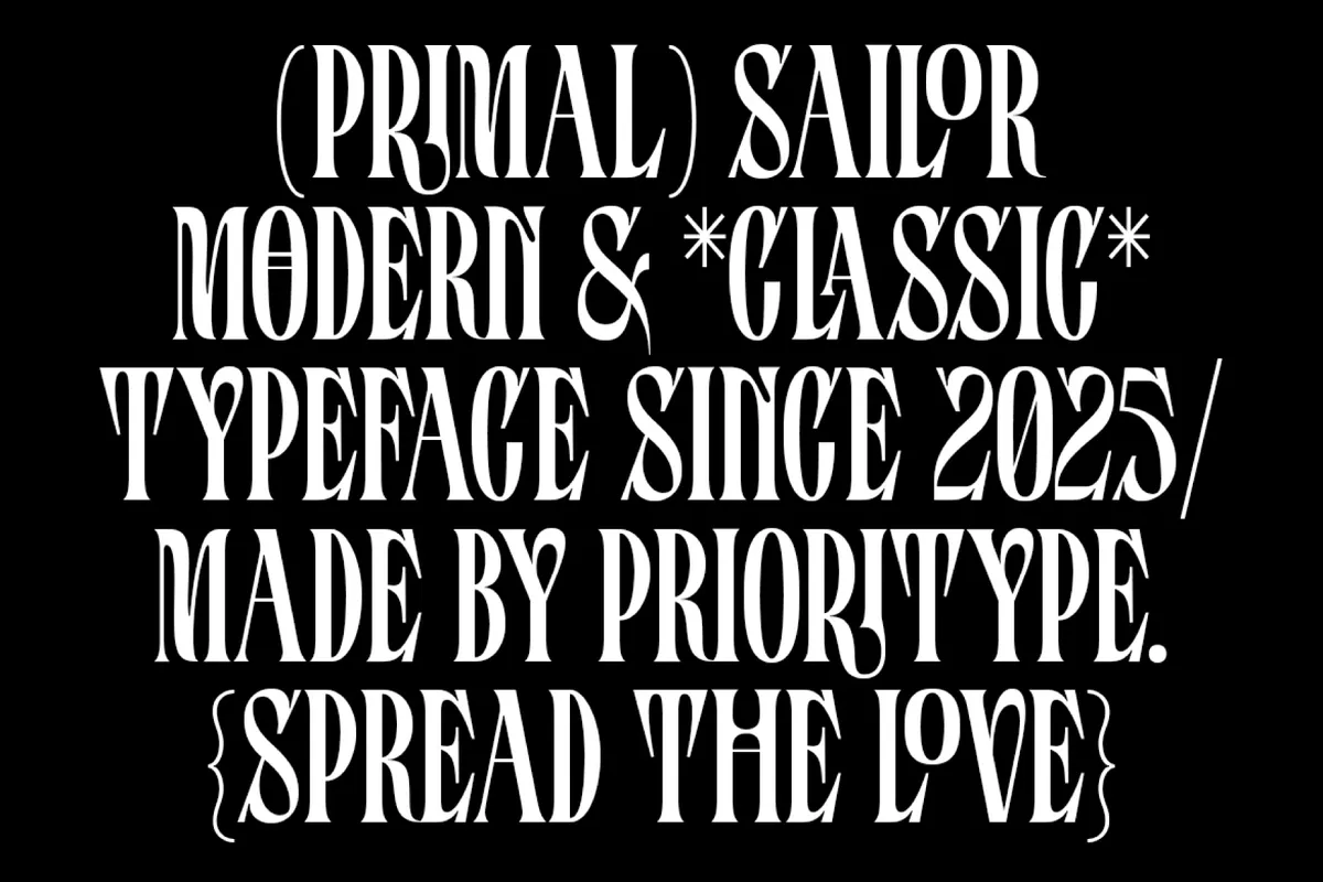 Primal Sailor Font