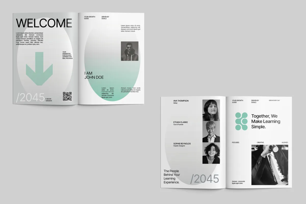 Creative Course Workbook InDesign Template
