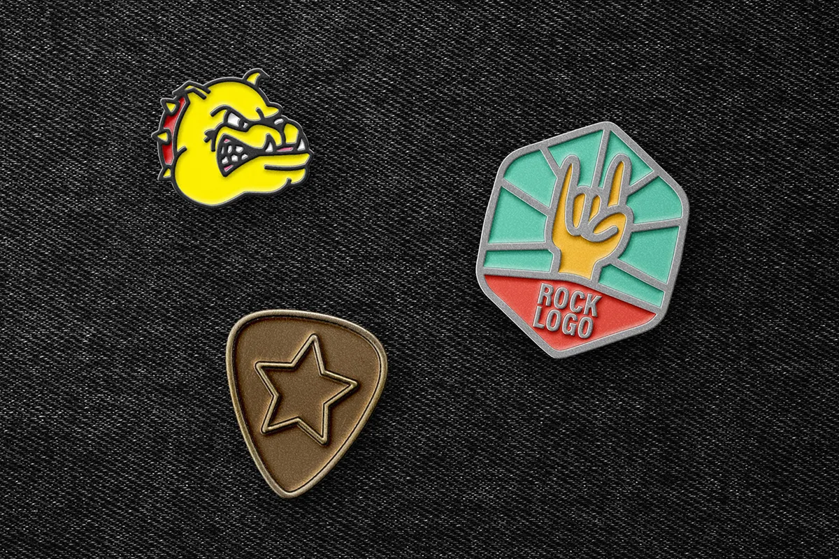 Enamel Pin Mockup