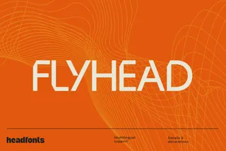 Flyhead Minimalist Tech Font