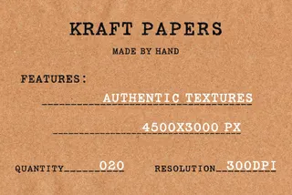 Realistic Kraft Paper Textures Pack
