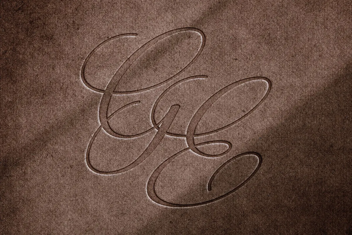 Embossed Paper Press Text Effect