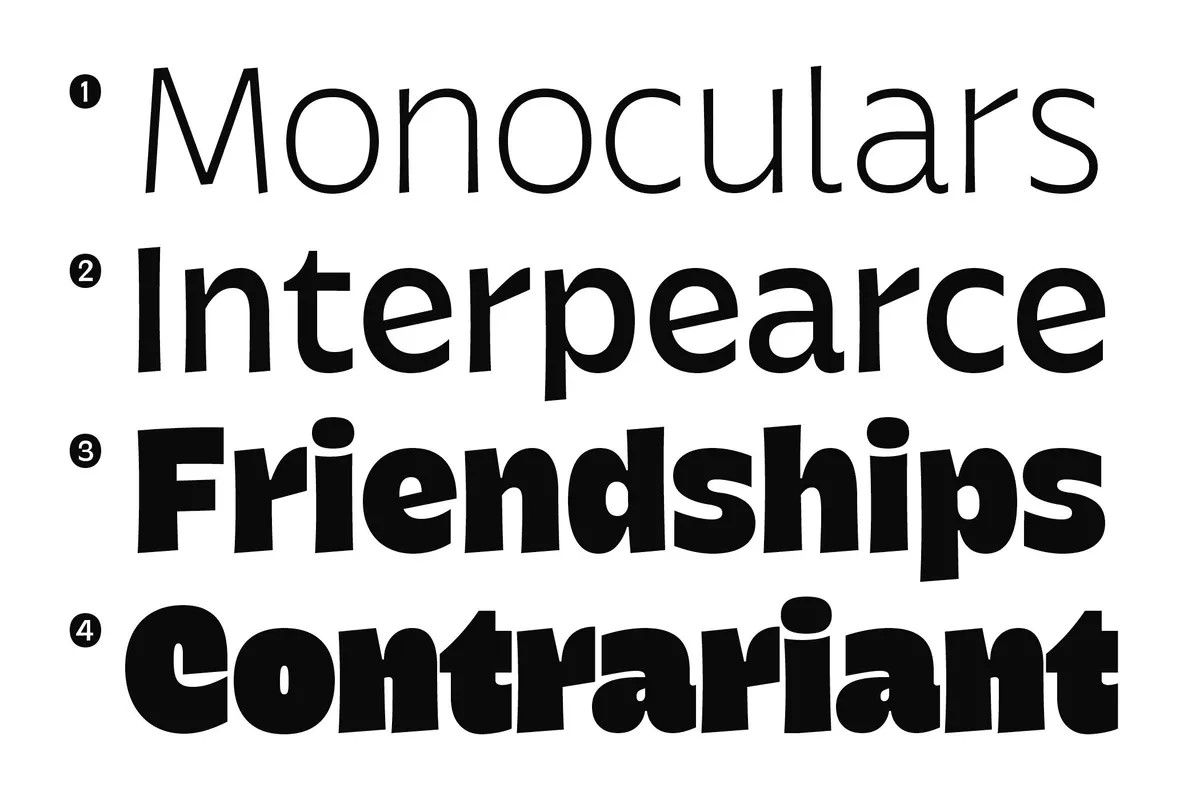 Krause - Playful Sans Serif Display Font Family