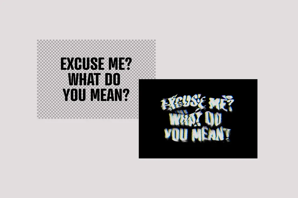 Distortion Text Effect