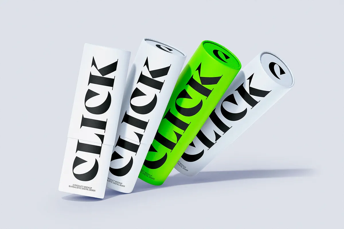 Paper Tube Mockup Set