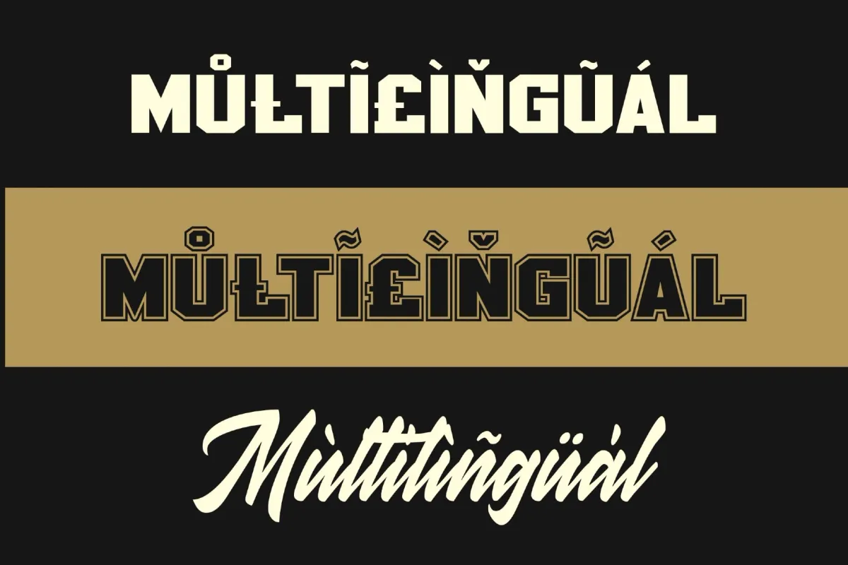 Golden Varsity a Sport Font Combination