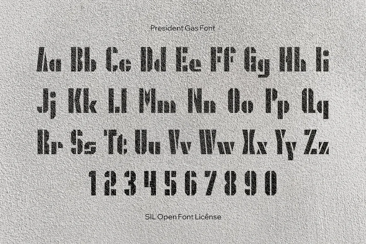 President Gas Font