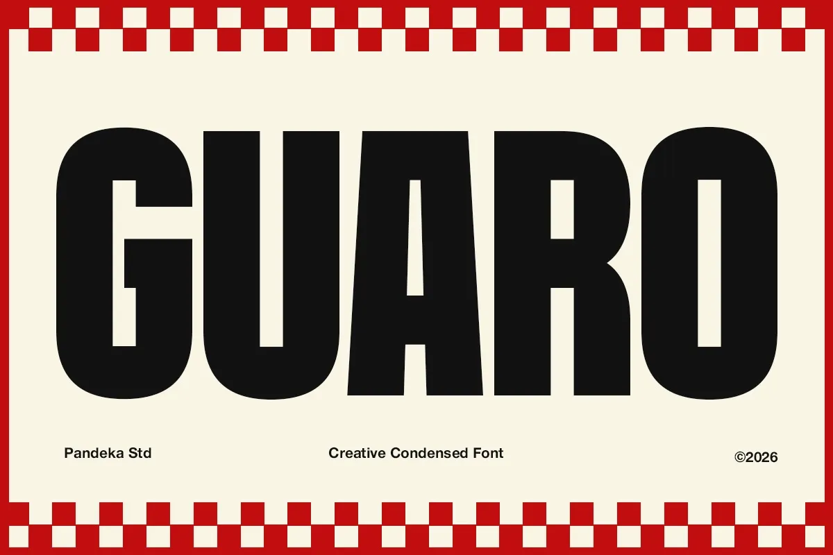 Guaro - Bold Sport Condensed Font