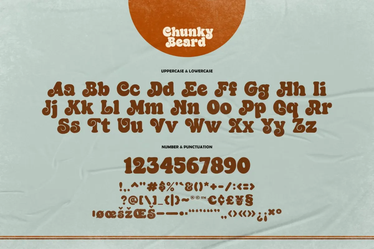 Chunky Beard - Retro Bold Font
