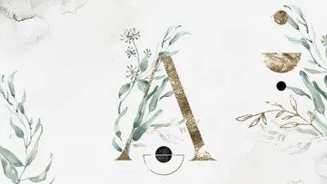 Golden Alphabet Clipart