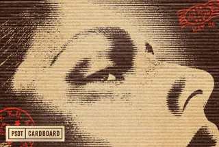 Kraft Cardboard Photo Effect