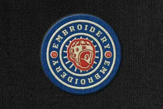 Embroidery Badge Mockup