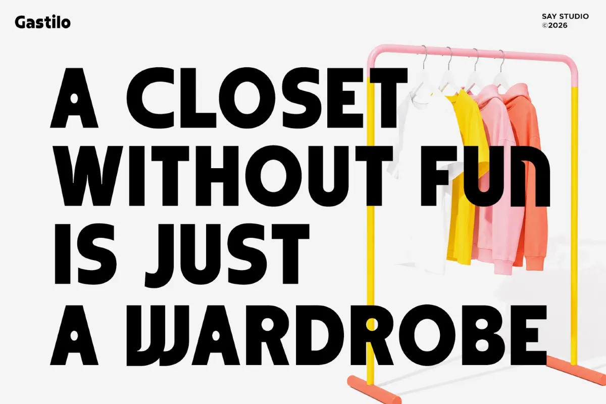 Gastilo - Bold Display Sans Font