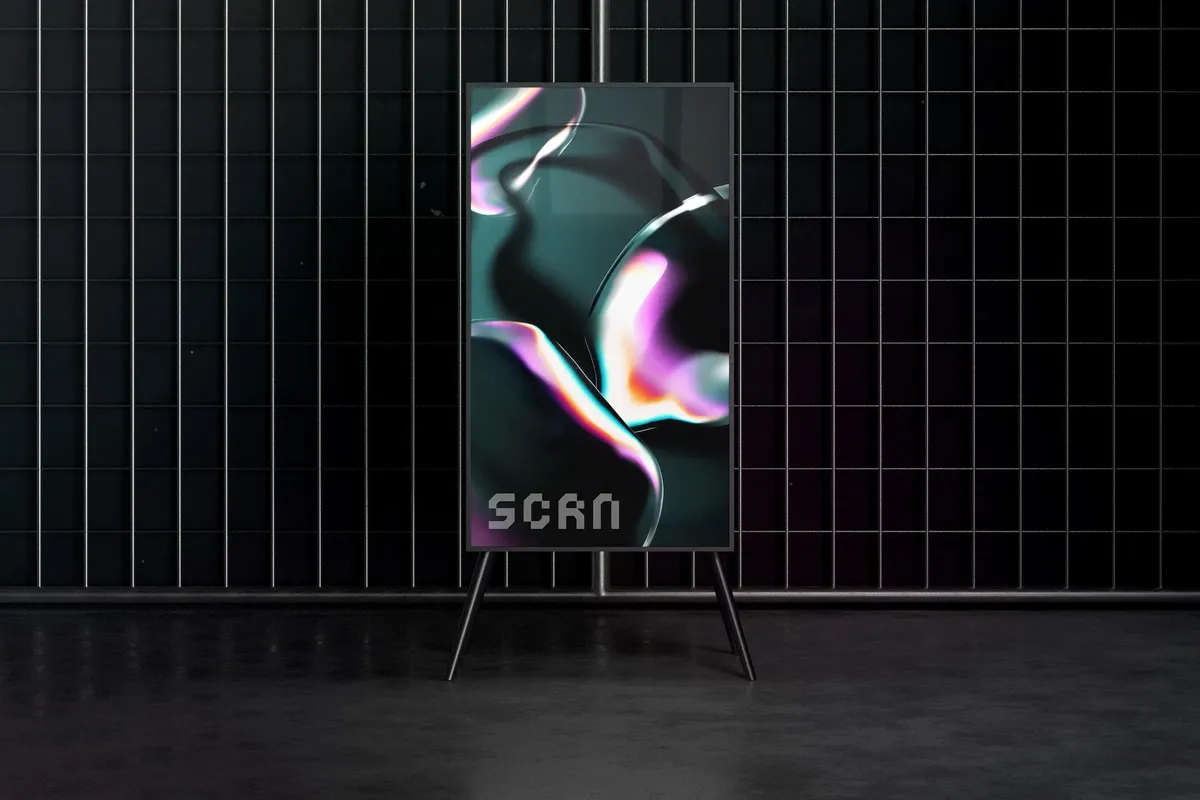 9:16 Glowing Screen Mockup