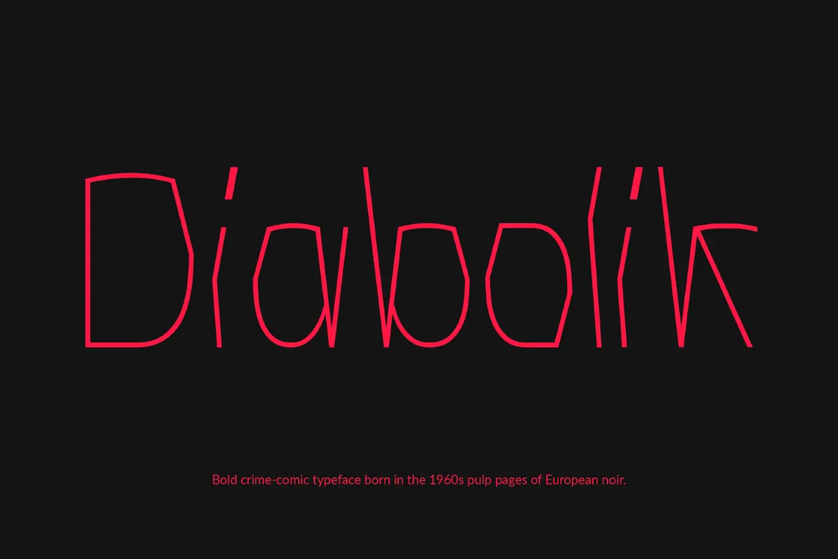 Diabolik - Messy Handwritten Font