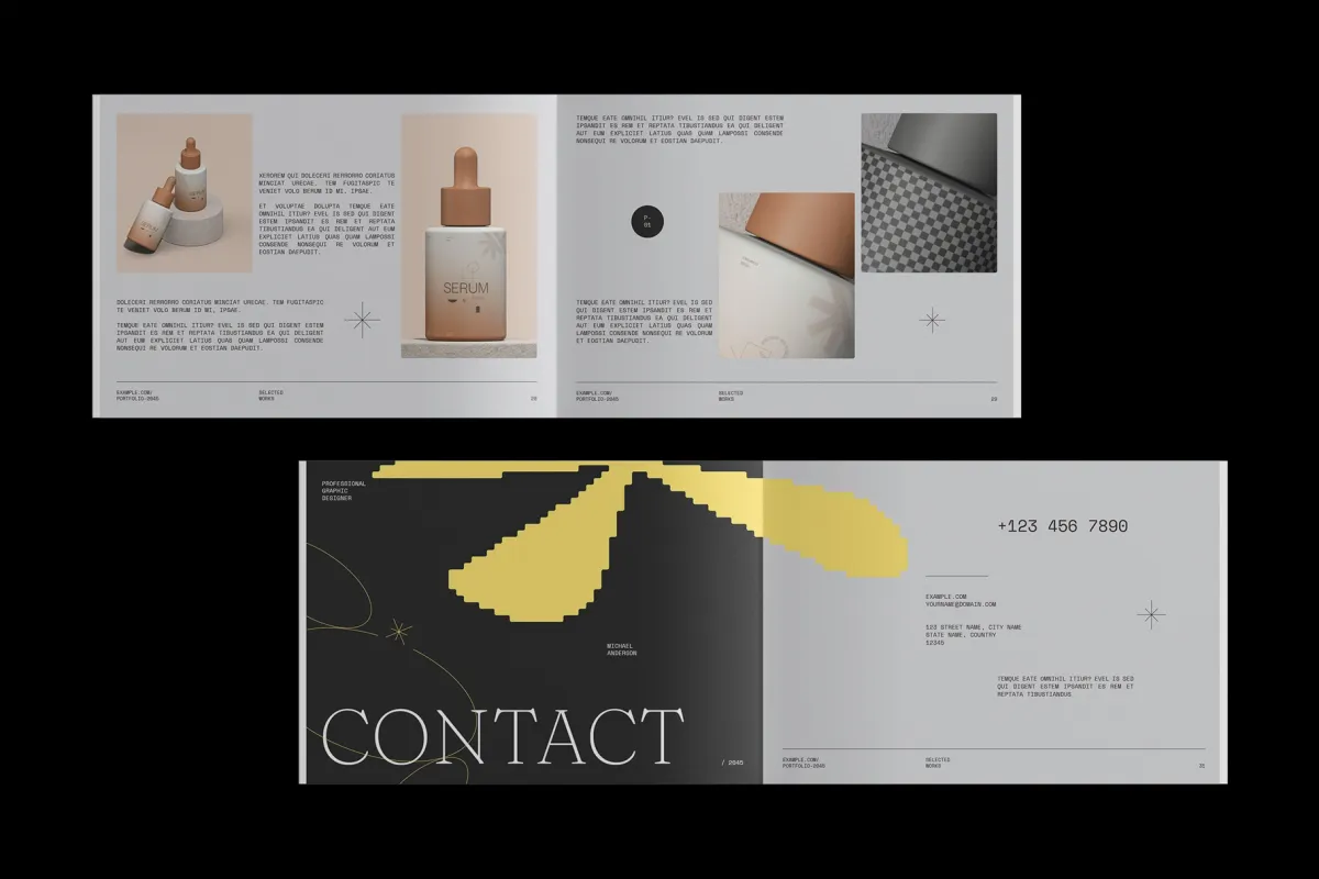 Portoe - Design Portfolio InDesign Template
