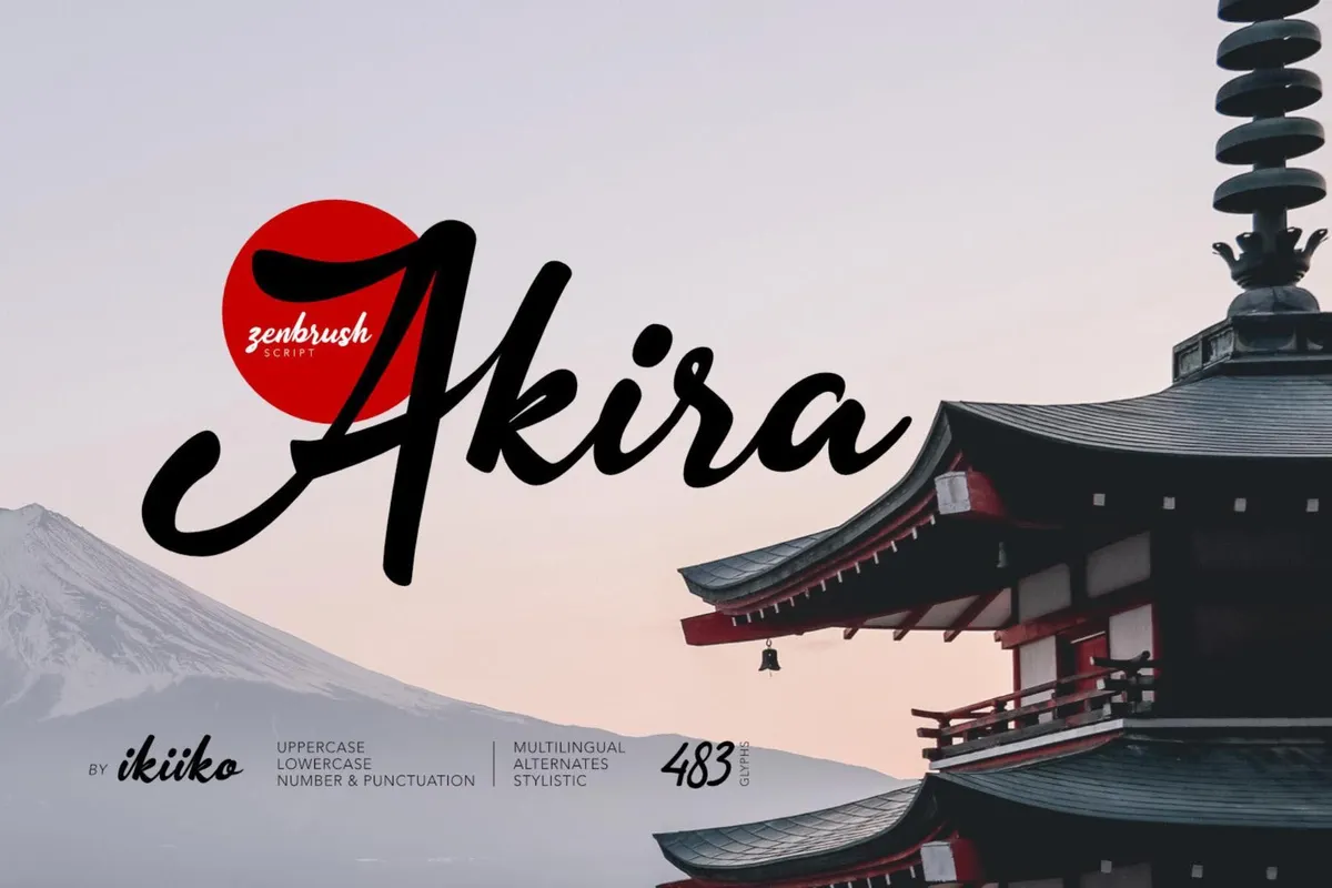 Akira - Zen Brush Script