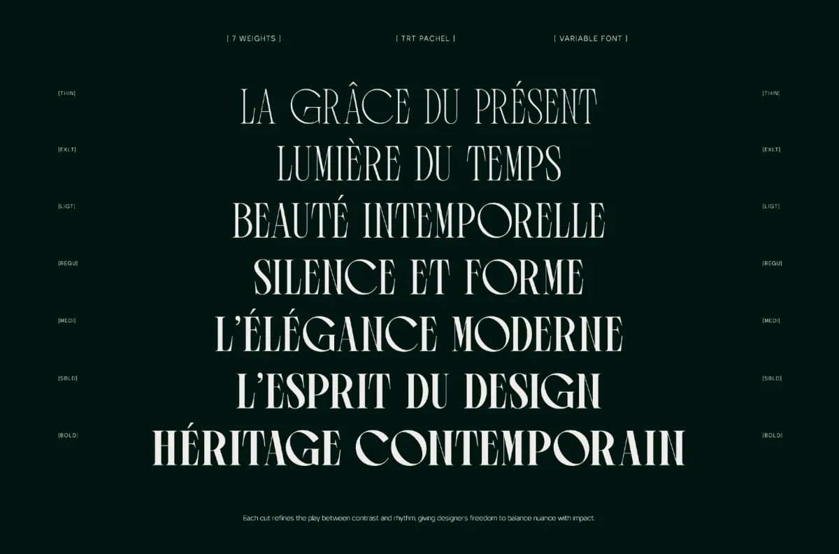 TRT Pachel - Luxury Editorial Serif Font