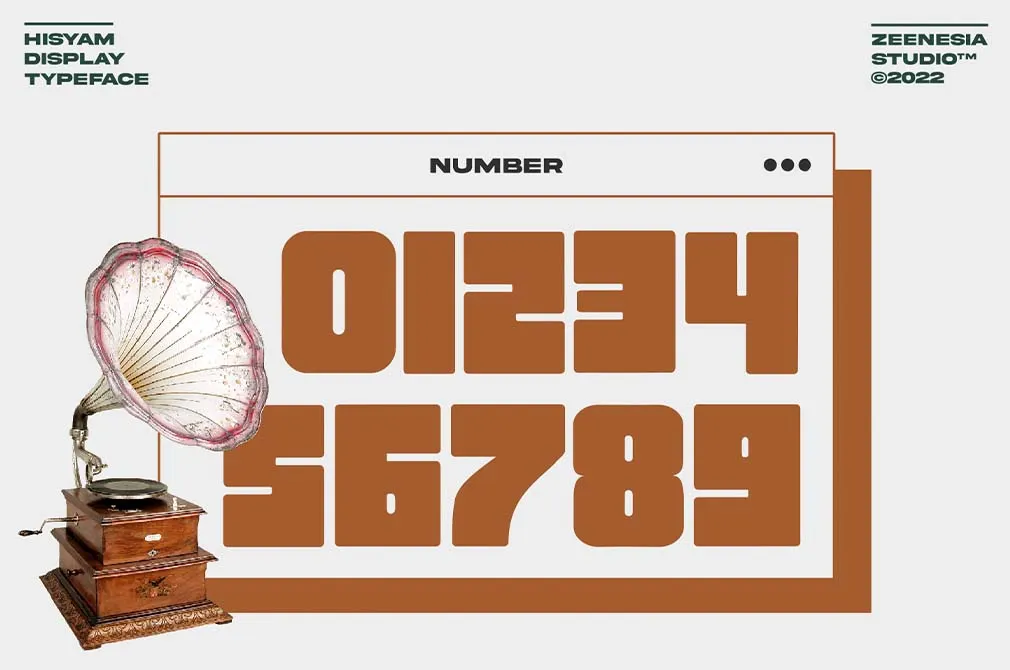 Hisyam Bold Typeface