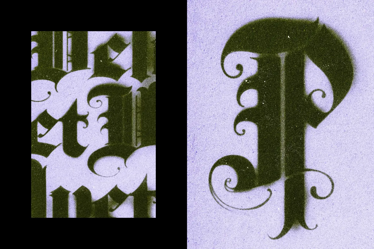 Dirty Ink Print Text Effect