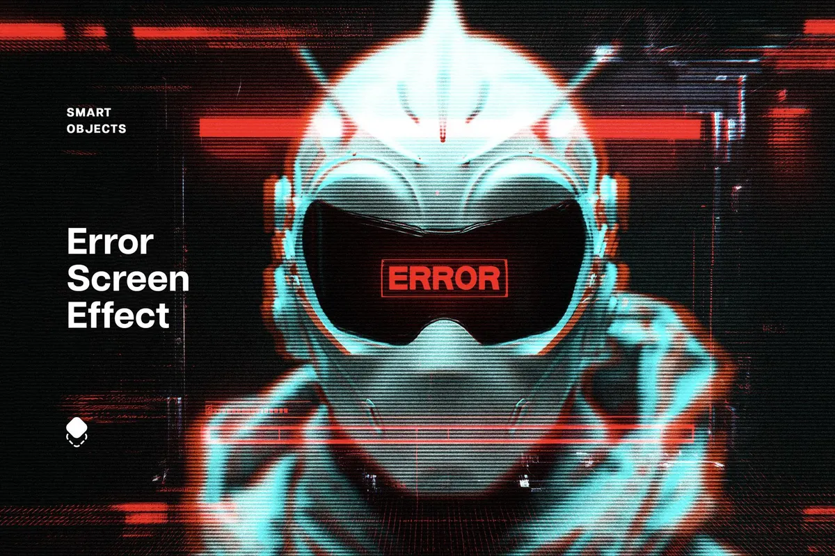 Screen Error Photo Effect