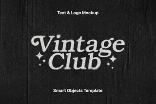 Dusty Halftone Print Text Effect