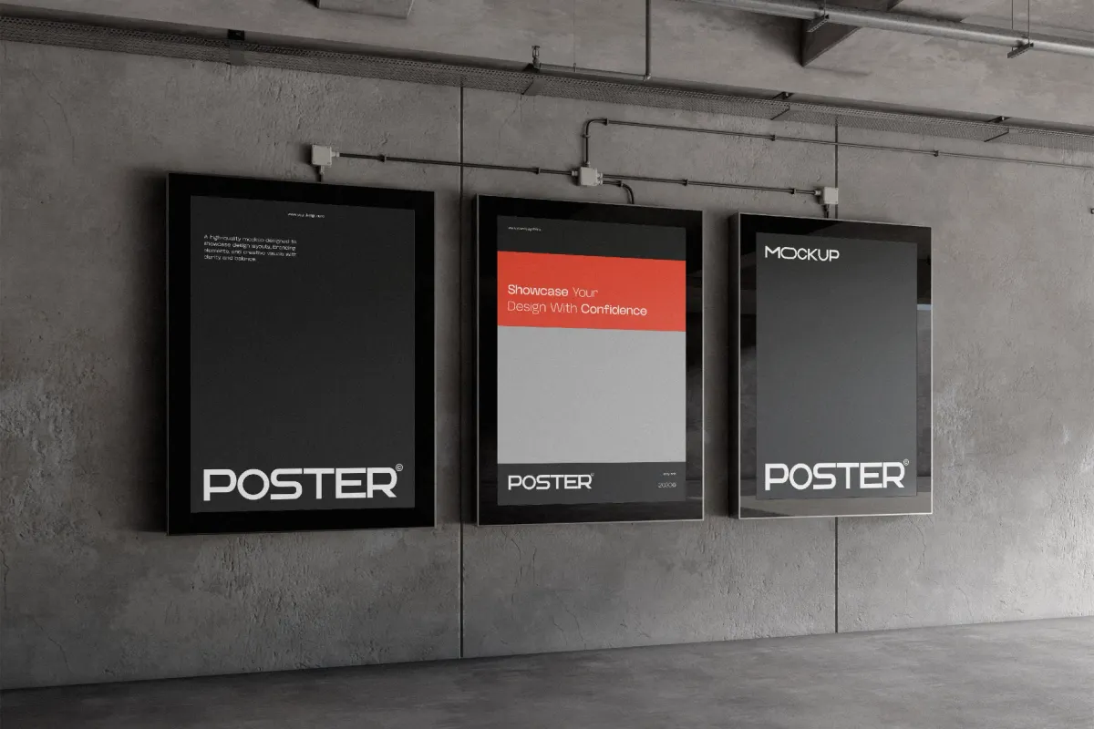 Industrial Poster Mockup
