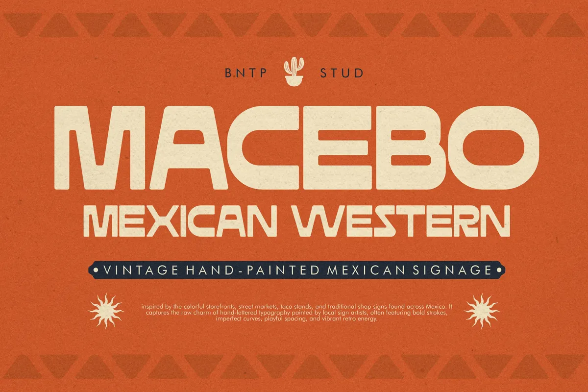 Macebo - Chunky All-Caps Western Font