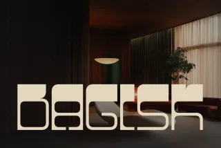 Bagisk - Geometric Display Font